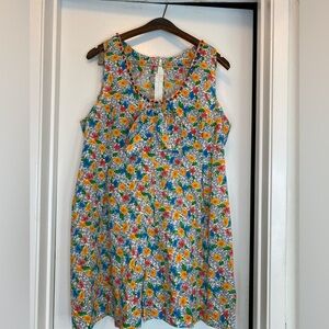 Vintage Floral Sleeveless romper